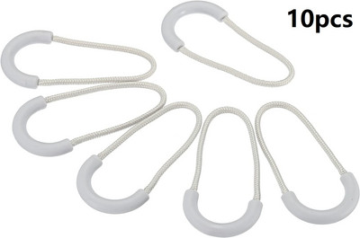 10 db cipzár húzó lehúzó vége illeszkedik kötél címke csere klip Törött csat rögzítő cipzár fül Utazótáska Bőrönd sátor