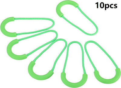 10 db cipzár húzó lehúzó vége illeszkedik kötél címke csere klip Törött csat rögzítő cipzár fül Utazótáska Bőrönd sátor