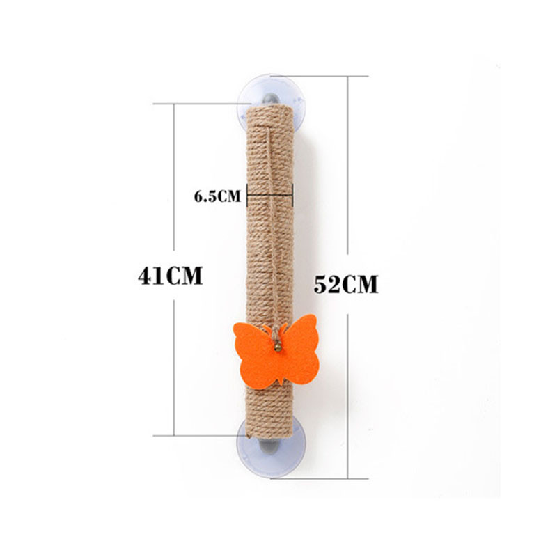 Kisállat macska szizál juta karcoló oszlopok Balek macskafa cica hegymászó rúd Vicces játék Kötéljáték Karcoló tapadókorong ablakfal