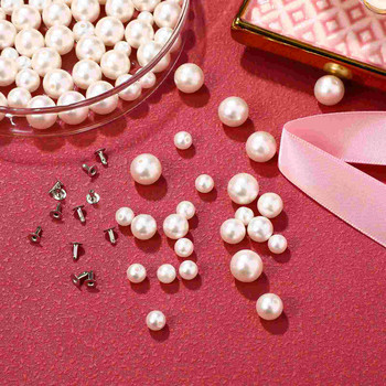 150 ζεύγη καρφιά με μαργαριταρένια καρφιά Mix Size Faux Pearls Πριτσίνια για τσάντες ρούχων Νυφικά πέπλα Διακόσμηση DIY