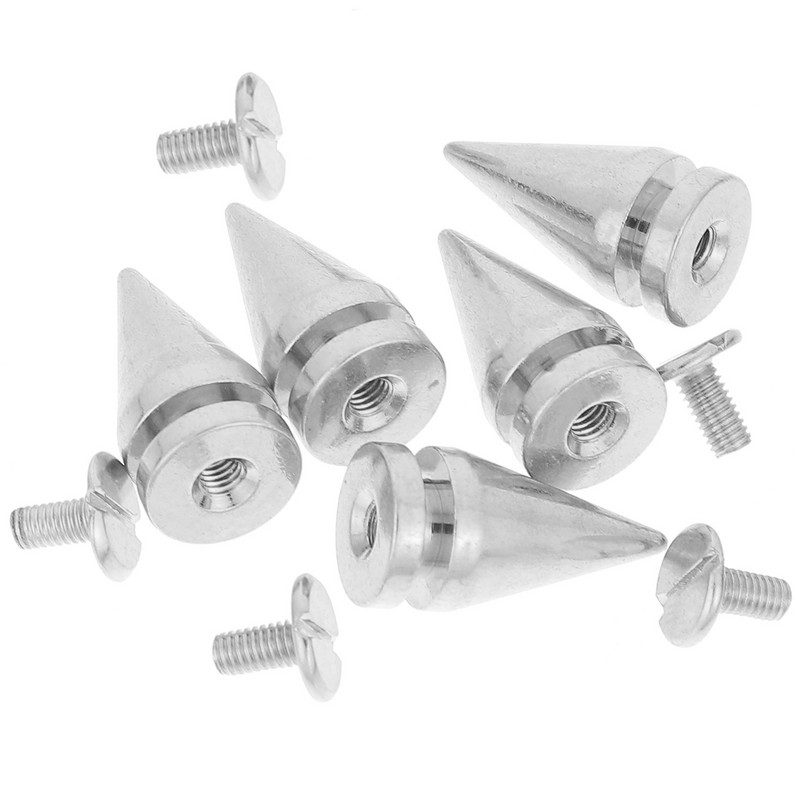 5 gab. Spikes Apģērbs Amatniecības kniedes Metāls DIY kniedes Decked Aksesuāri Daudzkrāsains konusa sakausējuma panku komplekts