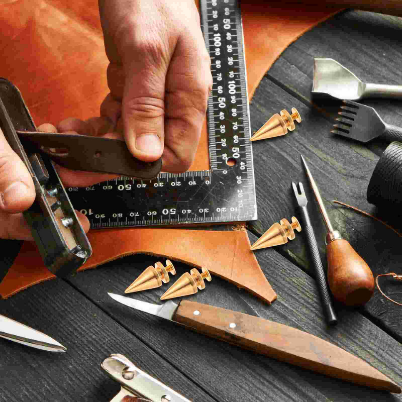 5 gab. Spikes Apģērbs Amatniecības kniedes Metāls DIY kniedes Decked Aksesuāri Daudzkrāsains konusa sakausējuma panku komplekts