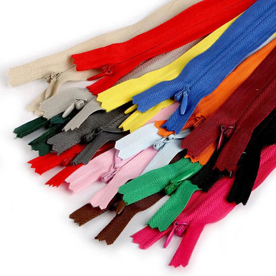 10pcs  20cm  35cm  45cm 50cm 60cm 65cm Long  Invisible Zippers Nylon Coil Zipper Tailor For Handcraft Sewing Cloth Accessorie