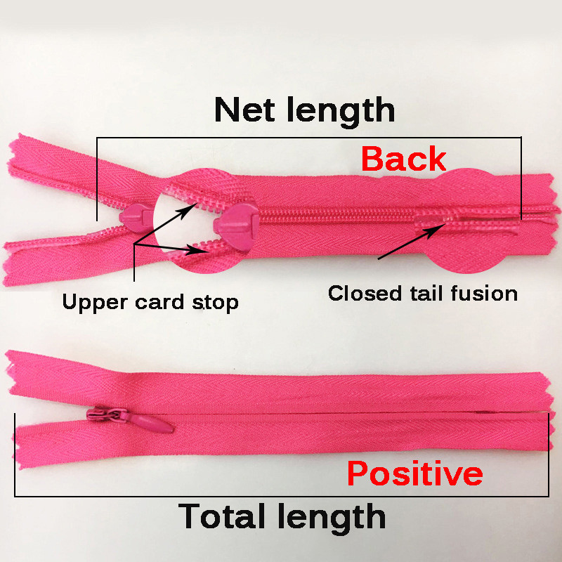 10 τμχ 20cm 35cm 45cm 50cm 60cm 65cm Long Invisible Zippers Nylon Coil Zipper Tairor For Handcraft Sewing Πανί Αξεσουάρ