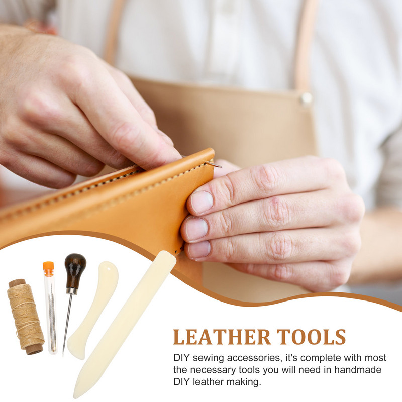 Instrumentu šūšanas rīki DIY Crafting Supplies Kit Grāmatu iesiešana Origami grāmatu iesiešana Koka darbi