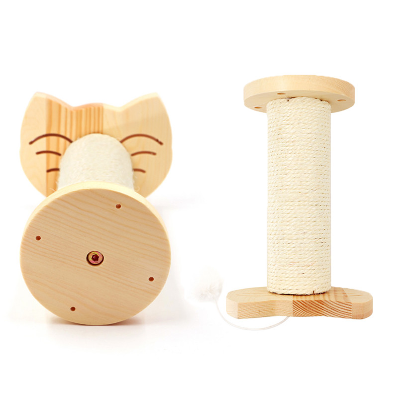 Pie sienas stiprināmi kaķu skrāpējumi kaķu sienas piekaramie izstrādājumi, kas ietīti ar sizala kaņepju virvi Mazu matu bumbu kaķu piederumi 1 gab.