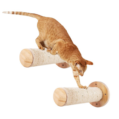1 db fából készült macska mászópolc kaparó falra szerelhető macska ugróplatform macskakarcoló oszlop bútor csiszoló köröm és pihenő