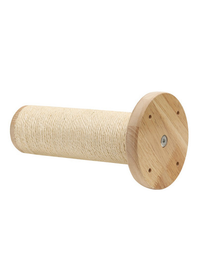 1 Gb Koka kaķu kāpšanas plaukts, skrāpis, kas piestiprināts pie sienas, kaķu lēciena platforma, kaķu skrāpēšanas stabs, mēbeļu slīpēšanas nags un atpūta