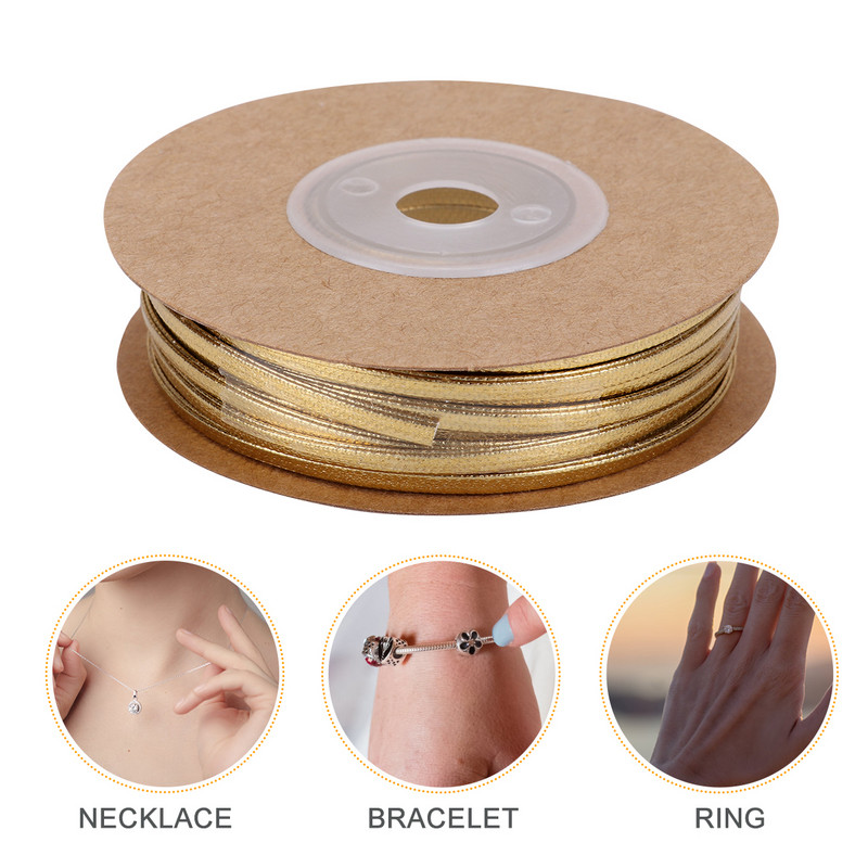 15 M lentes aizkaru aksesuāri Virves auklas Mākslīgo siksnu rotaslietu izgatavošana