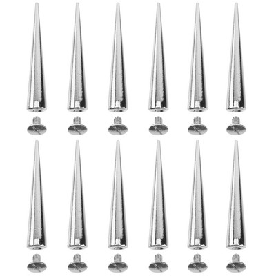 10 gab. Siksnas Panka tapas Leģēta konusa kniedes DIY Amatniecības piederumi Naglas Atskrūvējamās kniedes Metāla darbi