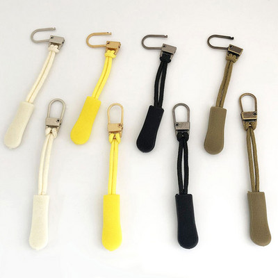 2pcs Zipper Pull Tag Puller End Fixer Zip Cord Tab Clip Broken Buckle for Sewing Clothes Travel Backpack Accessories