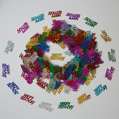 15 g Daudz laimes dzimšanas dienā Sieviešu dāmu apkaisa metāla konfeti Vecie vīrieši 70 gadus veci ciparu galda izkaisītie dekori