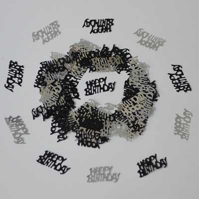 15 g Daudz laimes dzimšanas dienā Sieviešu dāmu apkaisa metāla konfeti Vecie vīrieši 70 gadus veci ciparu galda izkaisītie dekori