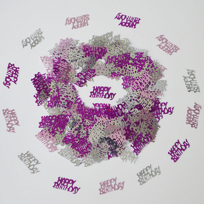 15 g Daudz laimes dzimšanas dienā Sieviešu dāmu apkaisa metāla konfeti Vecie vīrieši 70 gadus veci ciparu galda izkaisītie dekori