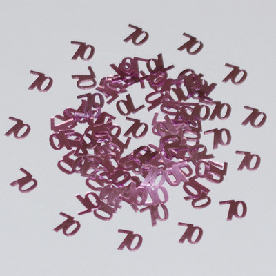 15 g Daudz laimes dzimšanas dienā Sieviešu dāmu apkaisa metāla konfeti Vecie vīrieši 70 gadus veci ciparu galda izkaisītie dekori