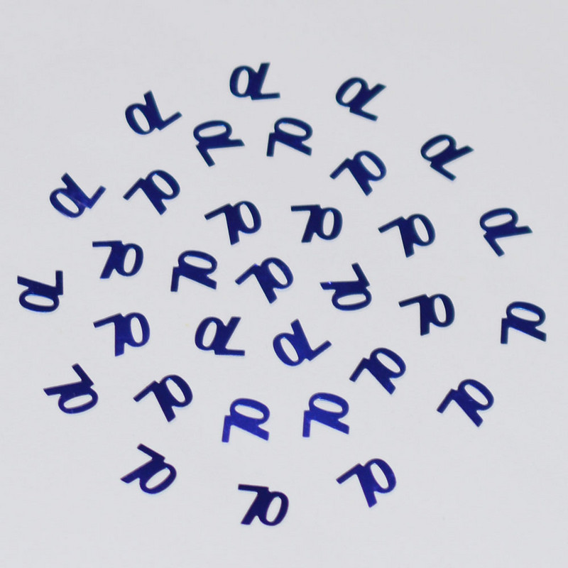 15 g Daudz laimes dzimšanas dienā Sieviešu dāmu apkaisa metāla konfeti Vecie vīrieši 70 gadus veci ciparu galda izkaisītie dekori