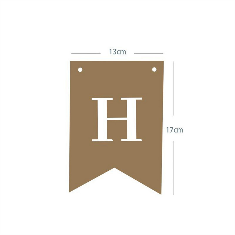 1Set ukrasa za sretan rođendan Birthday Party Girlland Girland Girls Baby Tuš pribor Dekoracija bannera od kraft papira Sretan rođendan