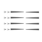 8 gab. Amatniecības piederumi Spike Stud Punk Spikes Bling piederumi DIY Studs Shoe