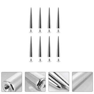 8 gab. Amatniecības piederumi Spike Stud Punk Spikes Bling piederumi DIY Studs Shoe