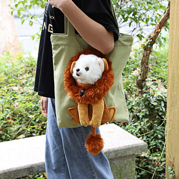 Αστεία τσάντα μεταφοράς γάτας και σκύλου σε σχήμα λιονταριού Αναπνεύσιμη και μαλακή τσάντα γάτας με κεφάλι λιονταριού Τσάντα σκύλου Τσάντα για κατοικίδια Χονδρέμπορος προμηθειών για κατοικίδια