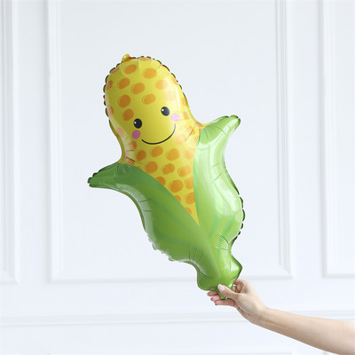 1 бр. Плодове Зеленчуци Балони с хелиево фолио Портокал Ананас Ягода Грозде Царевица Морков Банан Балон Декорация за рожден ден