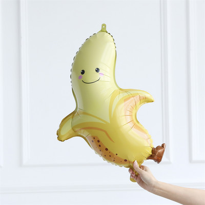 1 бр. Плодове Зеленчуци Балони с хелиево фолио Портокал Ананас Ягода Грозде Царевица Морков Банан Балон Декорация за рожден ден