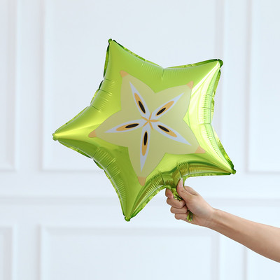 1 бр. Плодове Зеленчуци Балони с хелиево фолио Портокал Ананас Ягода Грозде Царевица Морков Банан Балон Декорация за рожден ден