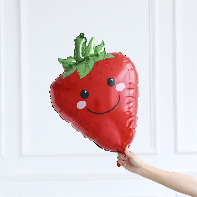 1 бр. Плодове Зеленчуци Балони с хелиево фолио Портокал Ананас Ягода Грозде Царевица Морков Банан Балон Декорация за рожден ден