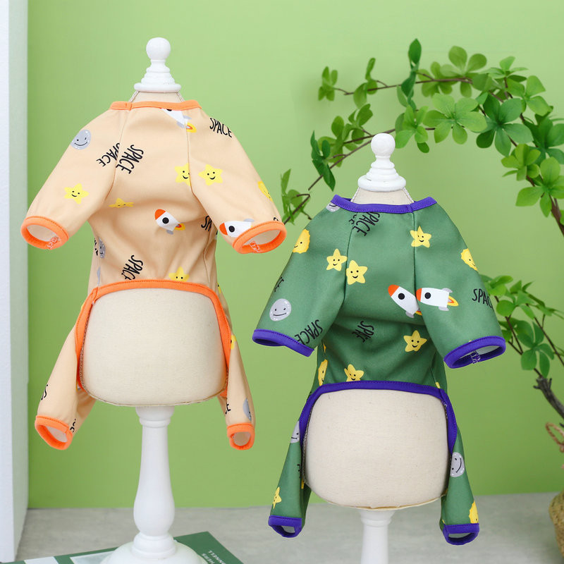 Suņu kombinezons pidžamas suņiem kaķiem Jaukas mājdzīvnieku drēbes suņiem naktsveļa kucēns mājas apģērbs suņu apģērbs čivava Jorkas pūdelim