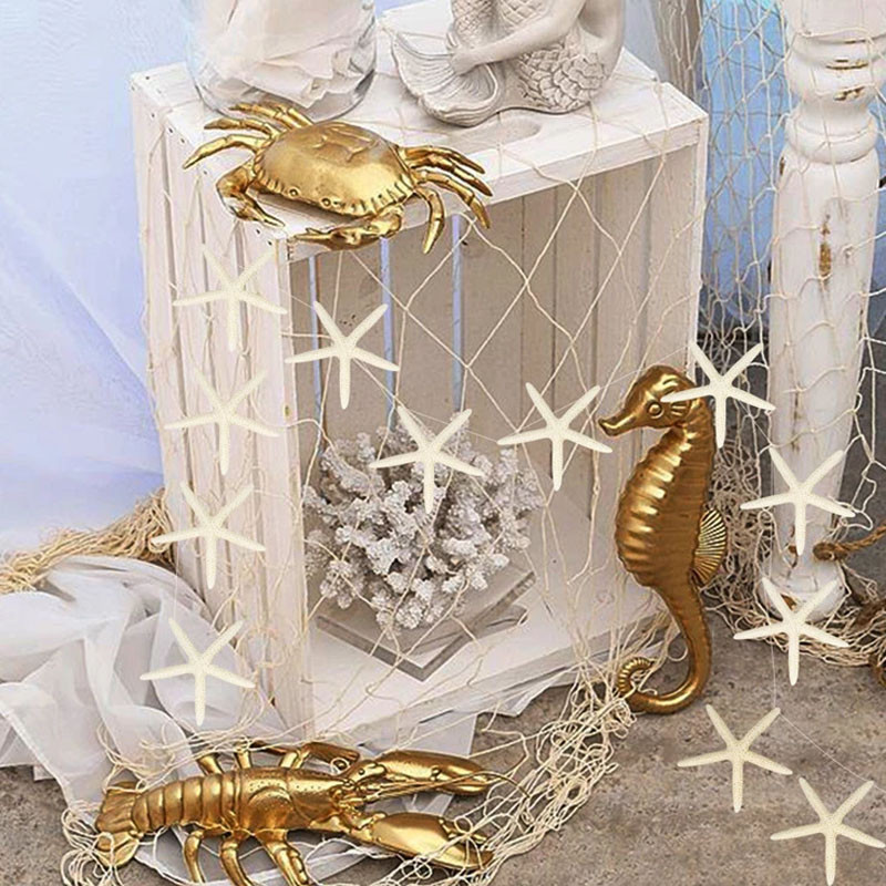 3M hawaii Luau Garland csikóhal tengeri kagyló tengeri csillag papír szalaghirdetés nyári medence születésnapi parti dekorációhoz tengerparti kagyló szalaghirdetés