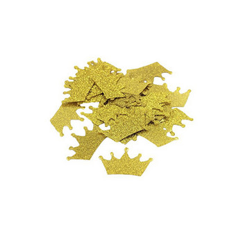 100 τμχ Rose Gold Crown Glitter Κομφετί γενεθλίων Bachelor Hen Party Confetti Scatter Scatter Decor για DIY προμήθειες
