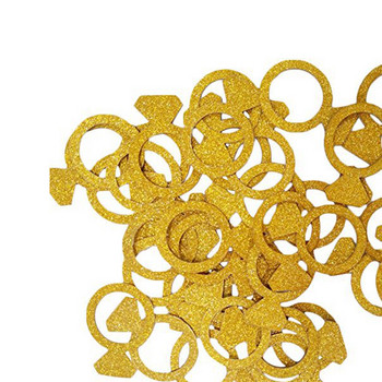 100 τμχ Rose Gold Crown Glitter Κομφετί γενεθλίων Bachelor Hen Party Confetti Scatter Scatter Decor για DIY προμήθειες