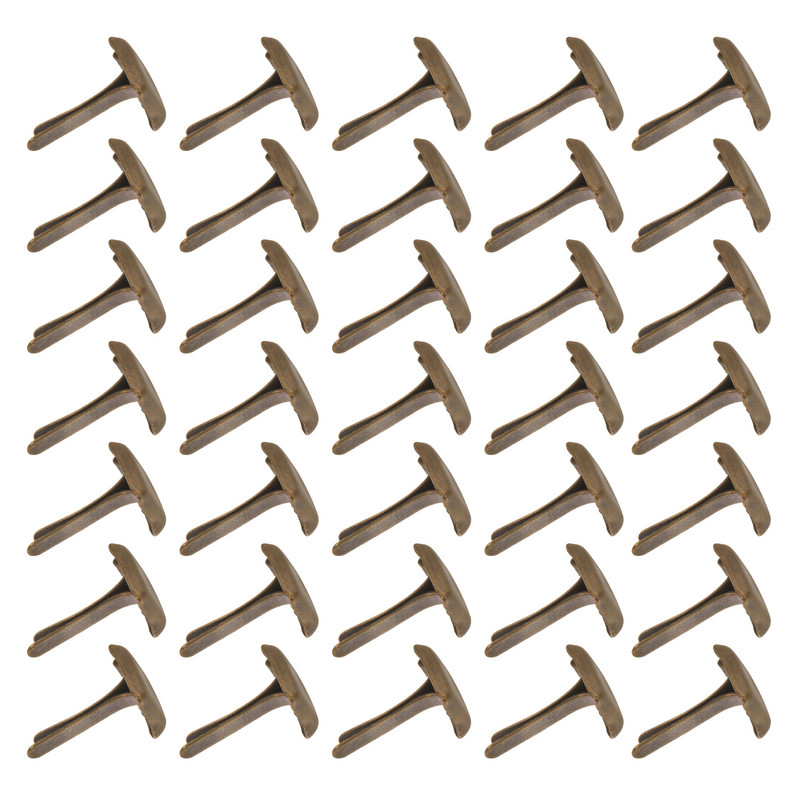 300 gab Dredi Aksesuāri Punk Apavi DIY Kvadrātveida kniedes Divu kāju Nailhead Pin Nagi Dzelzs pēda