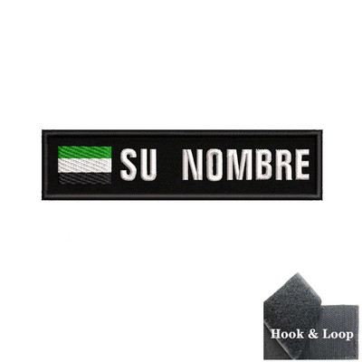 1 gab. 10 cm X 2,5 cm pielāgota nosaukuma karoga plāksteris Svītras nozīmīte gludināma vai āķa cilpa Andalūzija Ekstremadūra Kanāriju salas Spānija Galisija