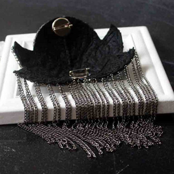 Ръчно изработени модни кристали с пискюл Верига за рамо Табла Значки Мъниста Кръпка Метален еполет Еполет Военна игла на брошка Медал