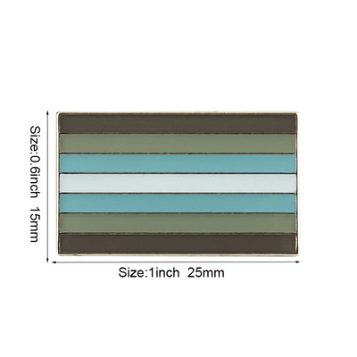 Demiseksuaalne uhkuse lipp Hall uhkus Alloromantiline aseksuaalne uhkus vikerkaar ja aseksuaalne demiromantiline uhkus Soofauni lipuga suur rinnanõel