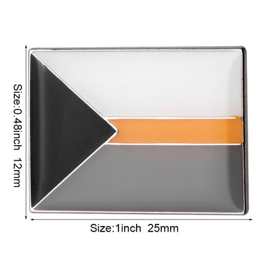 Demiseksuaalne uhkuse lipp Hall uhkus Alloromantiline aseksuaalne uhkus vikerkaar ja aseksuaalne demiromantiline uhkus Soofauni lipuga suur rinnanõel