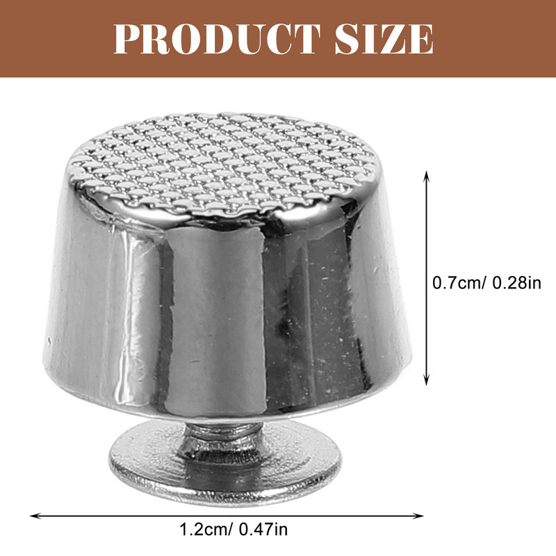 10 gab. Rokassomas Čemodāns Conchos Mazas Metāla Stud DIY Materiāli Manuālas Kniedes Maks Dzelzs Piederumi Somiņas Skrūves