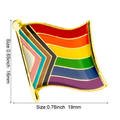 Progresa lepnuma nozīmītes simbols Piespraudes Metāla nozīmītes Dekoratīvas piespraudes piespraudes apģērbiem Piespraudes Rotaslietas XY0773