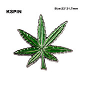 Zaļās lapas atloka piespraudes nozīmītes piespraude XY0093