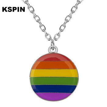 Κολιέ με ουράνιο τόξο LGBT Badge Pride Καρφίτσα πέτο  Pride  Badge Pins Καρφίτσα
