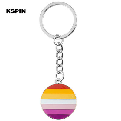 Szivárvány nyaklánc LMBT jelvény Pride hajtóka, Pride szivárvány kitűzőtű bross