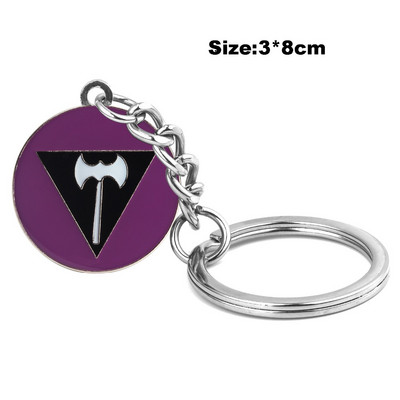 Szivárvány nyaklánc LMBT jelvény Pride hajtóka, Pride szivárvány kitűzőtű bross