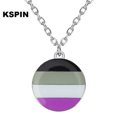 Szivárvány nyaklánc LMBT jelvény Pride hajtóka, Pride szivárvány kitűzőtű bross