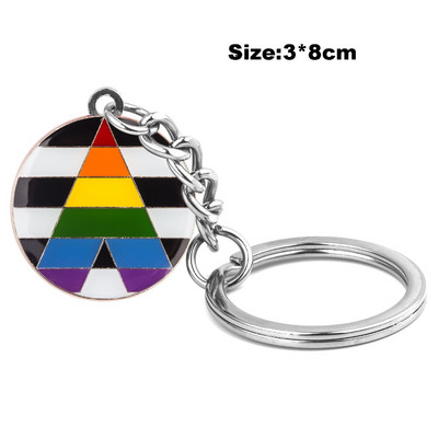 Szivárvány nyaklánc LMBT jelvény Pride hajtóka, Pride szivárvány kitűzőtű bross