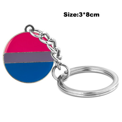 Szivárvány nyaklánc LMBT jelvény Pride hajtóka, Pride szivárvány kitűzőtű bross