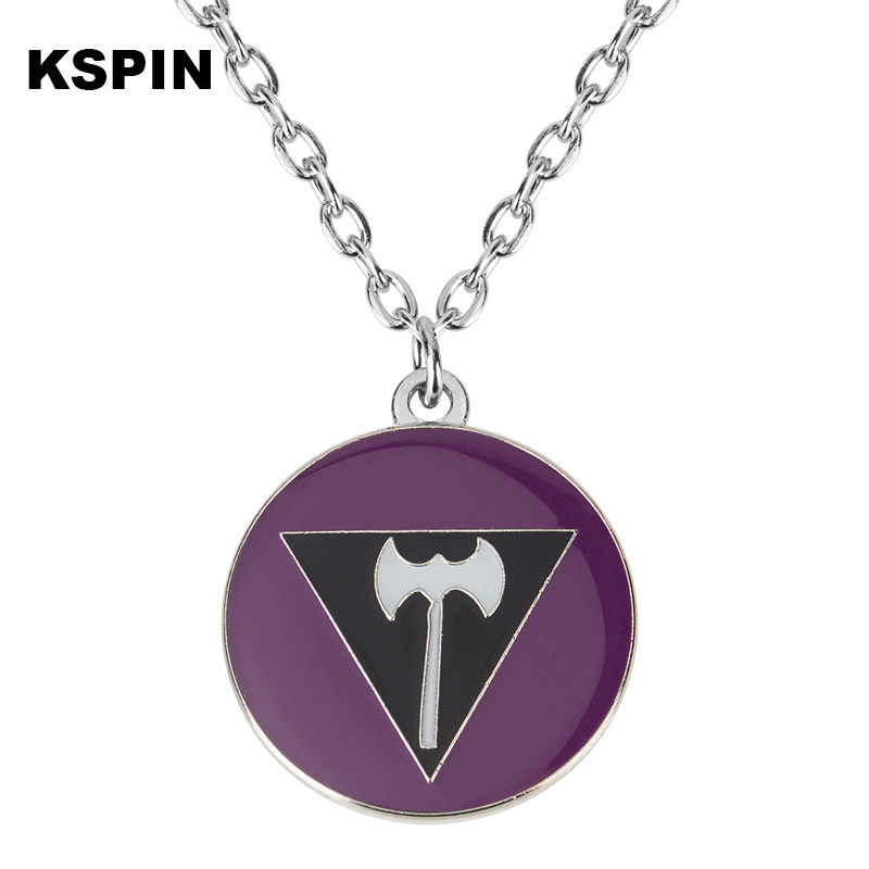 Szivárvány nyaklánc LMBT jelvény Pride hajtóka,  Pride  szivárvány kitűzőtű bross