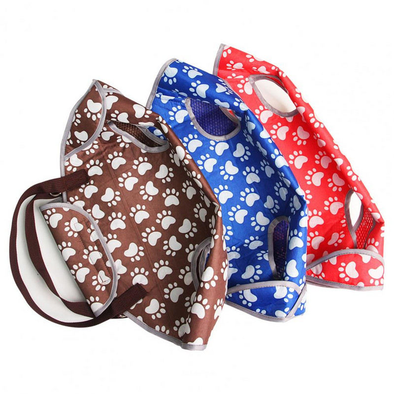 Kisállat hordtáska állítható pánt rögzítő szalag légáteresztő aranyos nyomatok kézitáska hordozható kültéri utazás kisállat macska kutya hordtáska