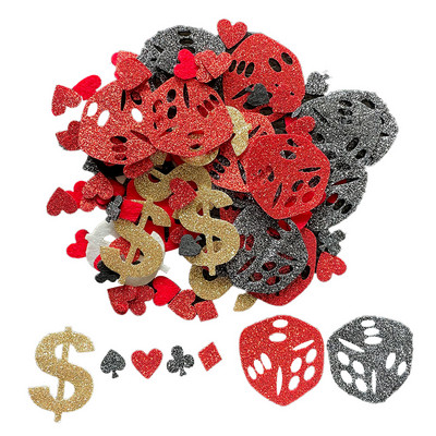 Konfeti Glitter Casino Konfeti galda dekorēšana ballītes konfeti smidzināšanai vai DIY kāzu dzimšanas dienas piederumi vecmeitu ballītei