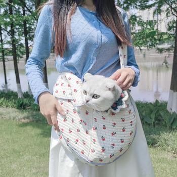 Σκύλος Puppy Kitten Carrier Τσάντα για κατοικίδια Κλείσιμο με φερμουάρ Μαλακό μεγάλο χώρο Χειροποίητο κατοικίδιο για ταξίδι